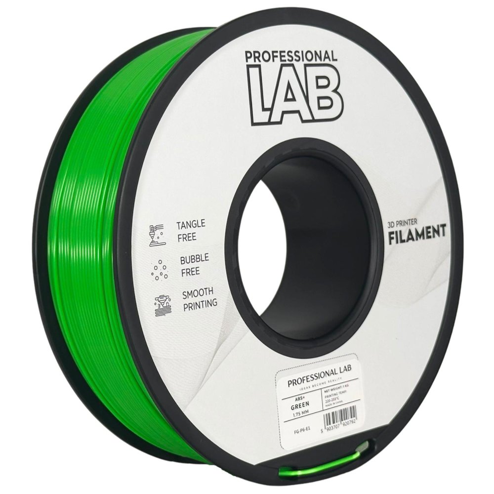 Professional Lab ABS+ Filament - Verde (Green) 1 kg / 1,75 mm