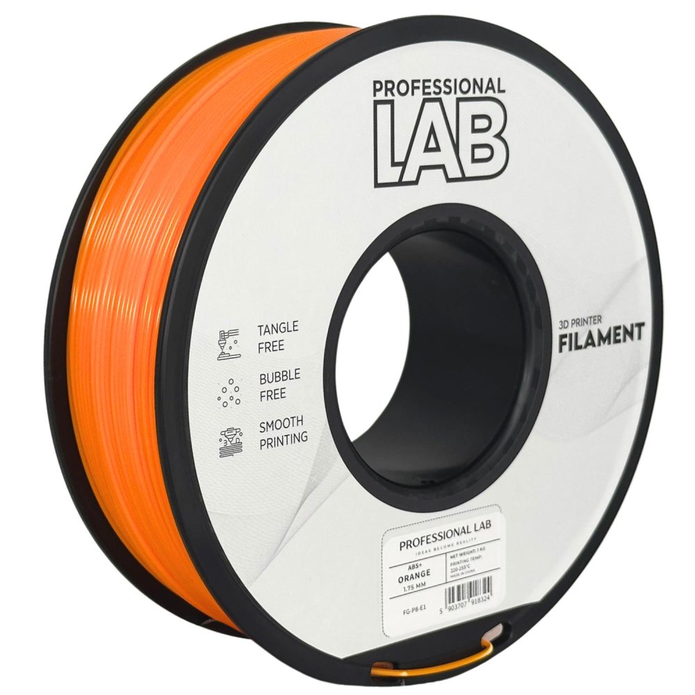 Professional Lab ABS+ Filament - Arancione (Orange) 1 kg / 1,75 mm