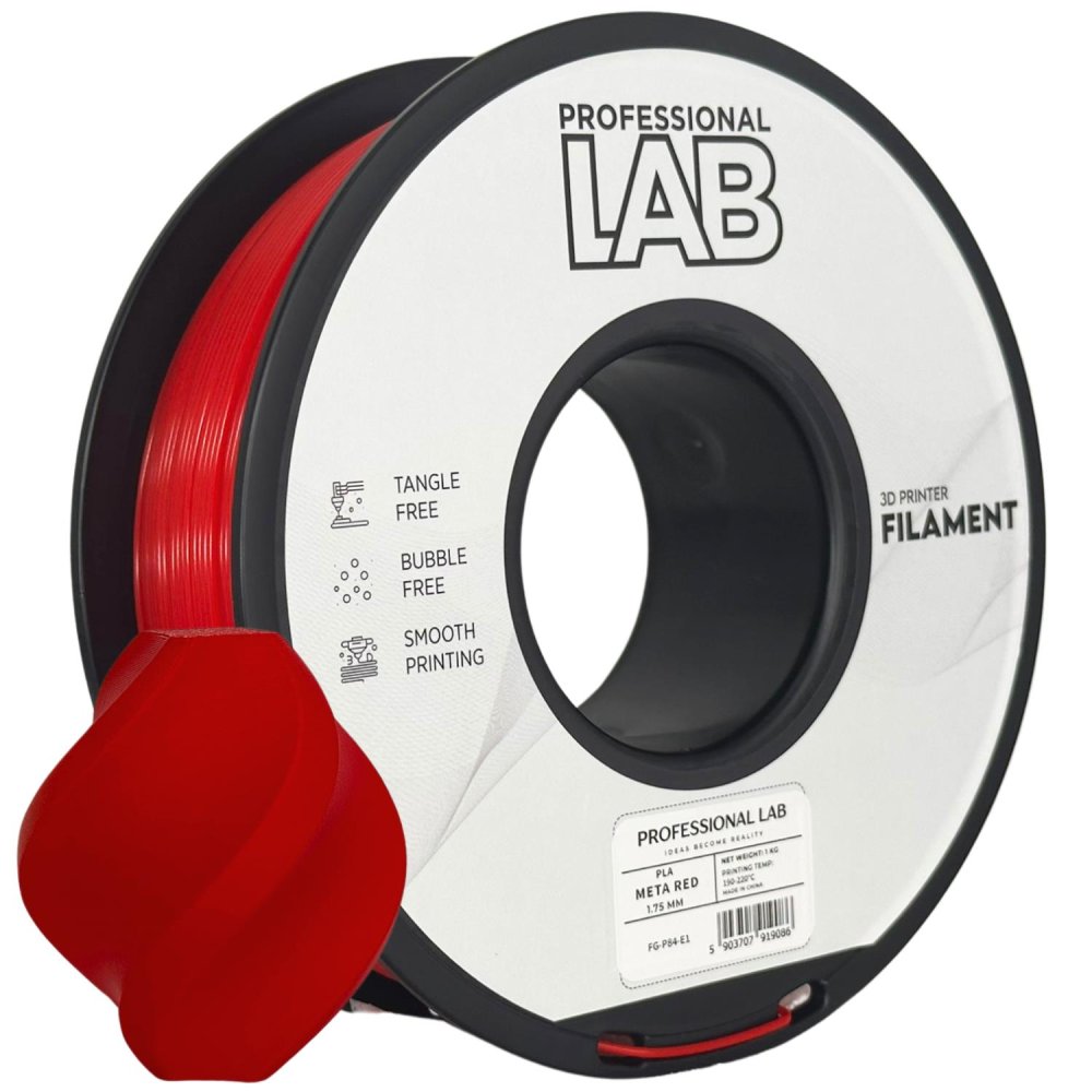 Professional Lab PLA Filament - Rojo metálico (Meta red) 1 kg / 1,75 mm