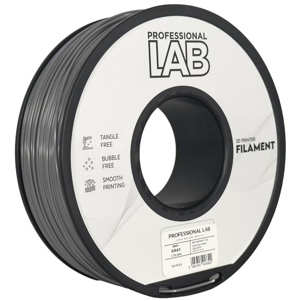 Professional Lab ABS+ Filament - Grigio (Gray) 1 kg / 1,75 mm