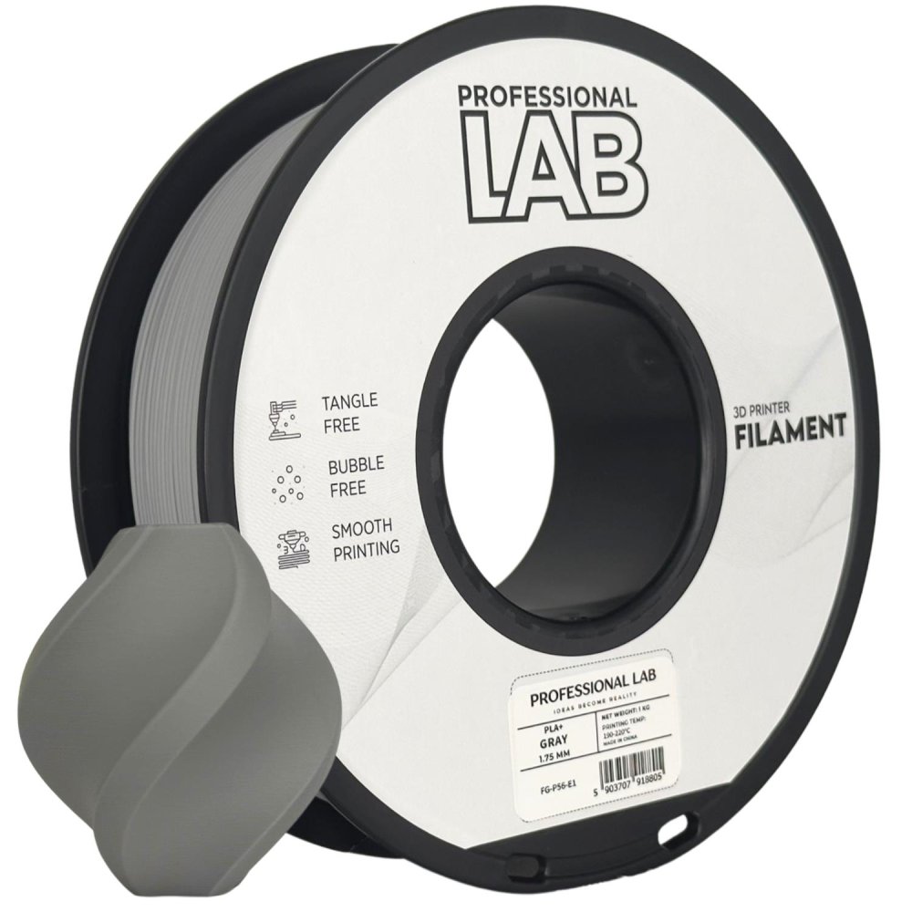 Professional Lab PLA+ Filament - Gris (Gray) 1 kg / 1,75 mm