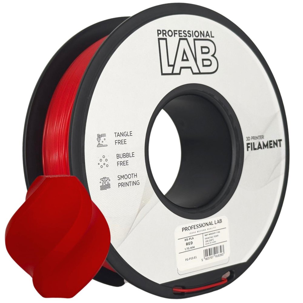 Professional Lab HS-PLA Filament - Rosso (Red) 1 kg / 1,75 mm