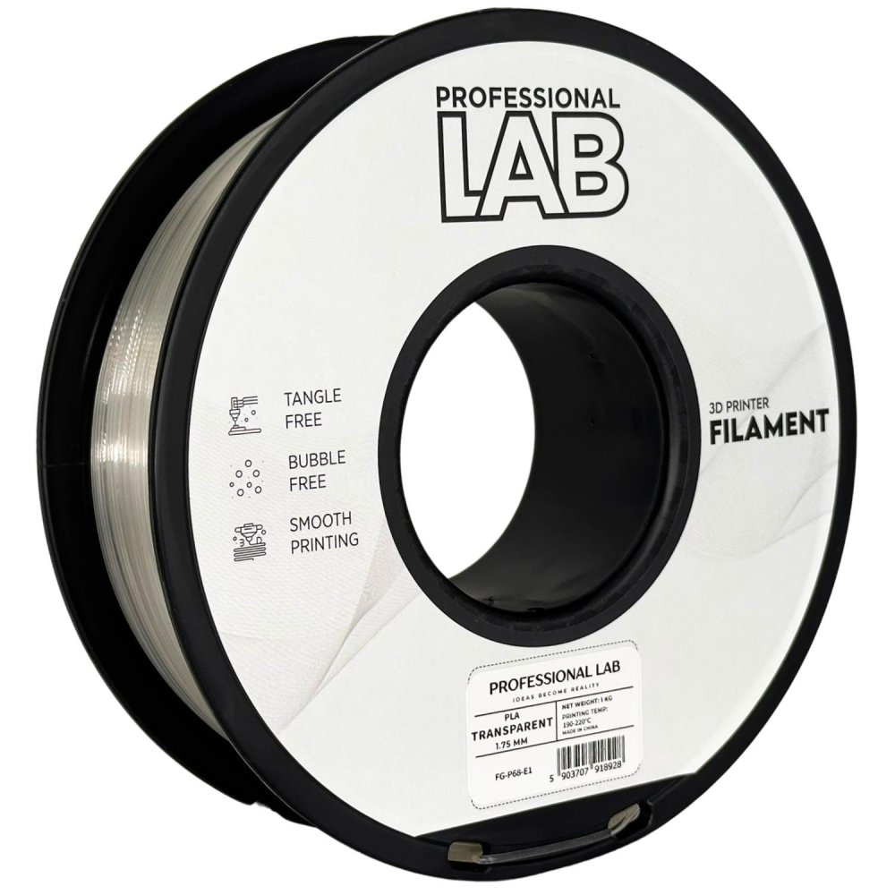 Professional Lab PLA Filament - Transparente 1 kg / 1,75 mm