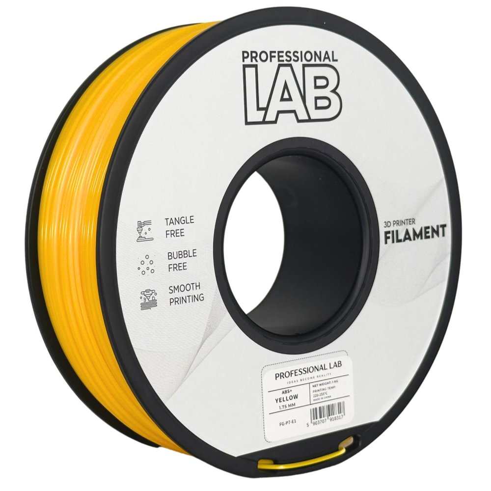 Professional Lab ABS+ Filament - Giallo (Yellow) 1 kg / 1,75 mm