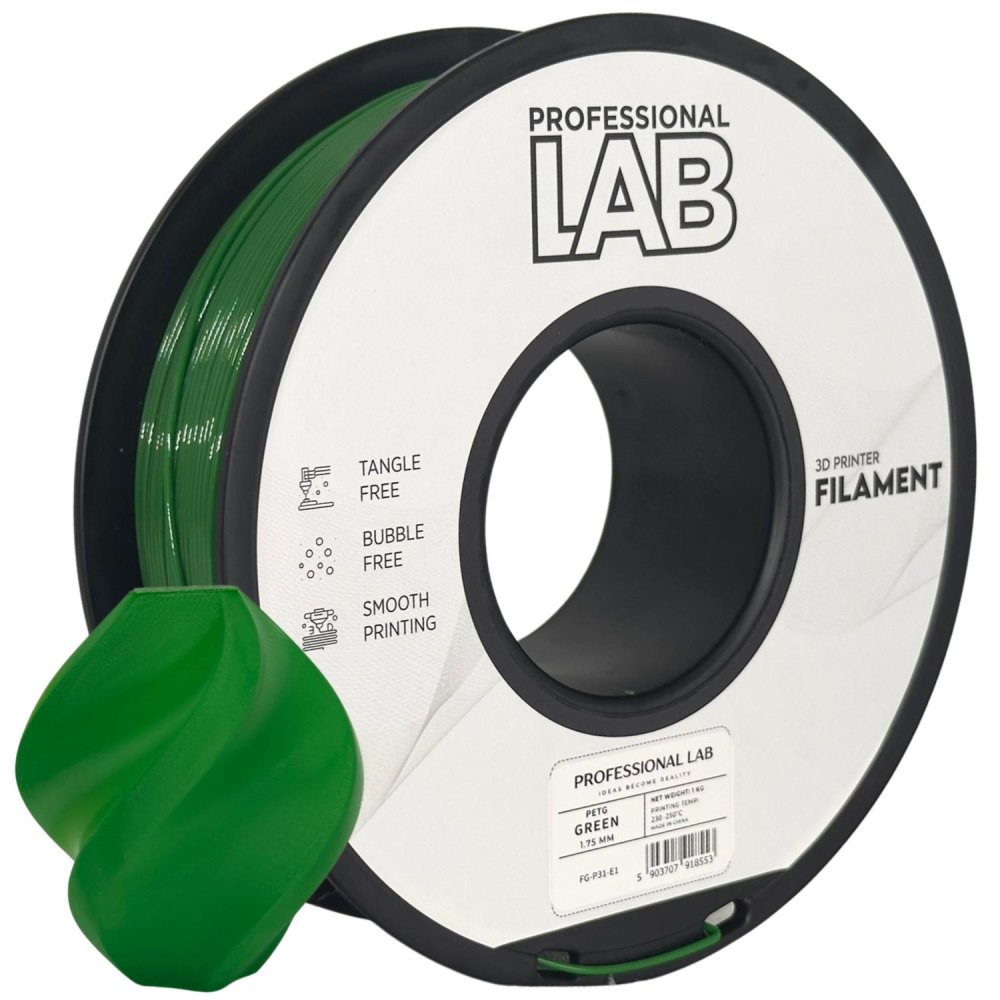 Professional Lab PETG Filament - Verde (green) 1 kg / 1,75 mm