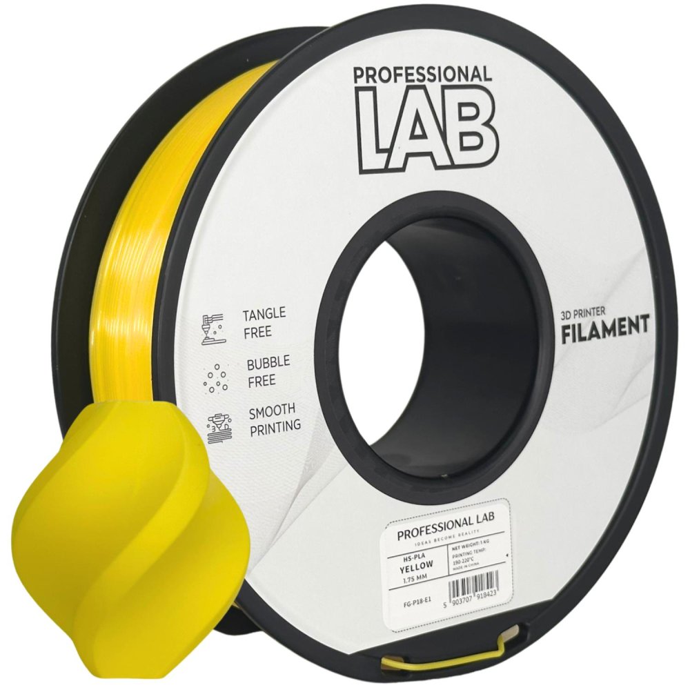 Professional Lab HS-PLA Filament - Giallo (Yellow) 1 kg / 1,75 mm