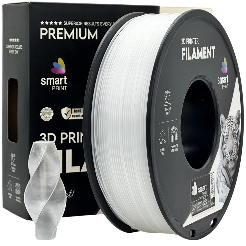 Smart Print ABS+ Filament - Trasparente 1 kg / 1,75 mm