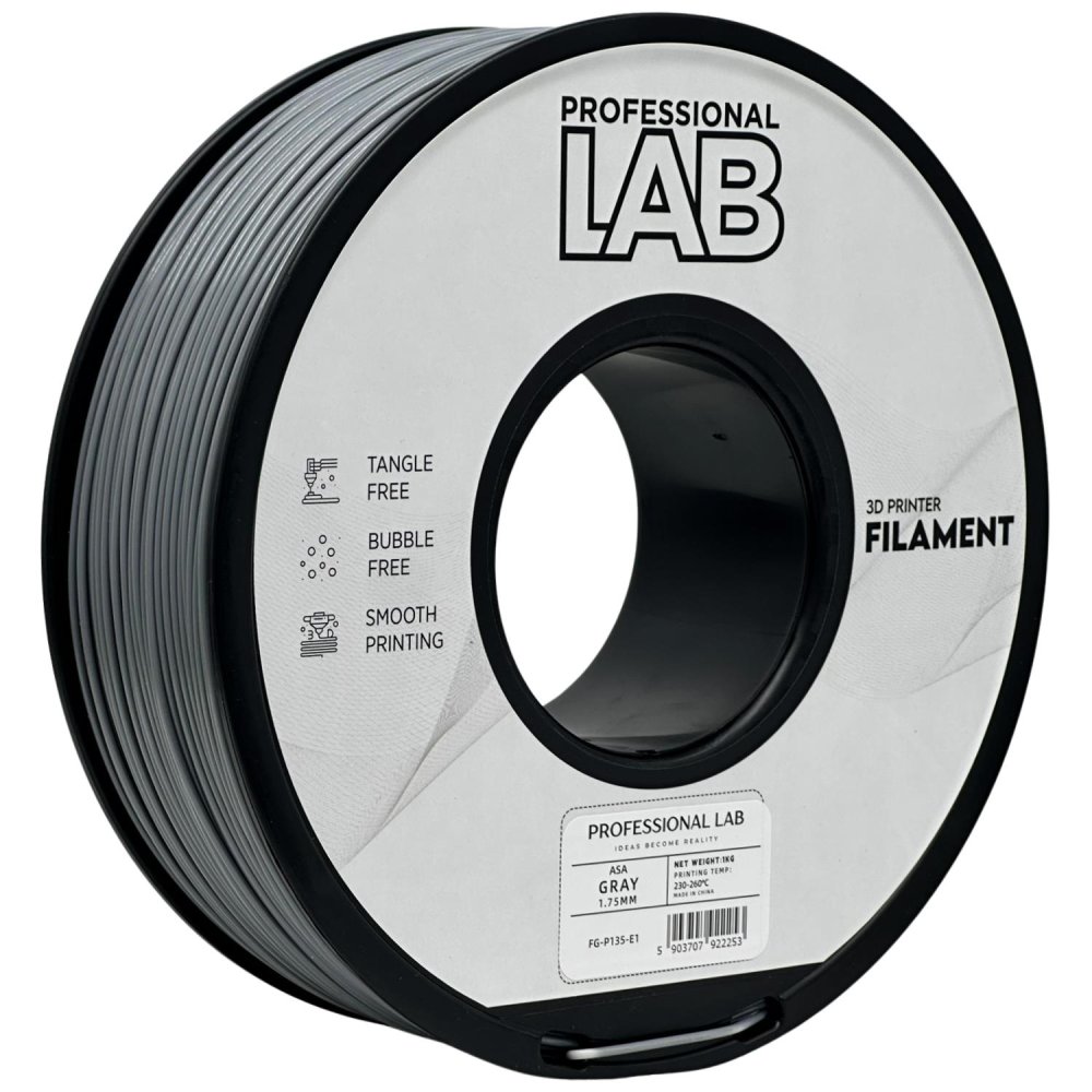 Professional Lab ASA Filament - Grigio (Gray) 1 kg / 1,75 mm