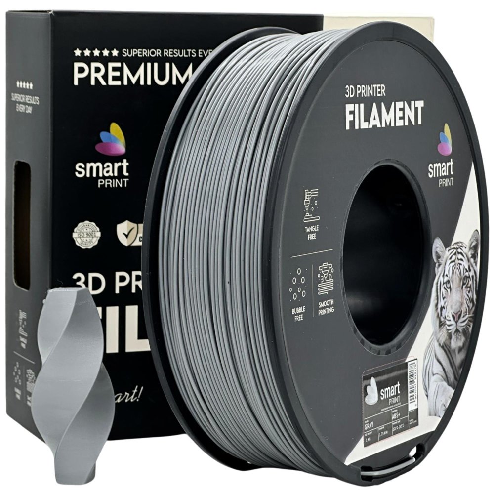 Smart Print ABS+ Filament - Grigio (Gray) 1 kg / 1,75 mm