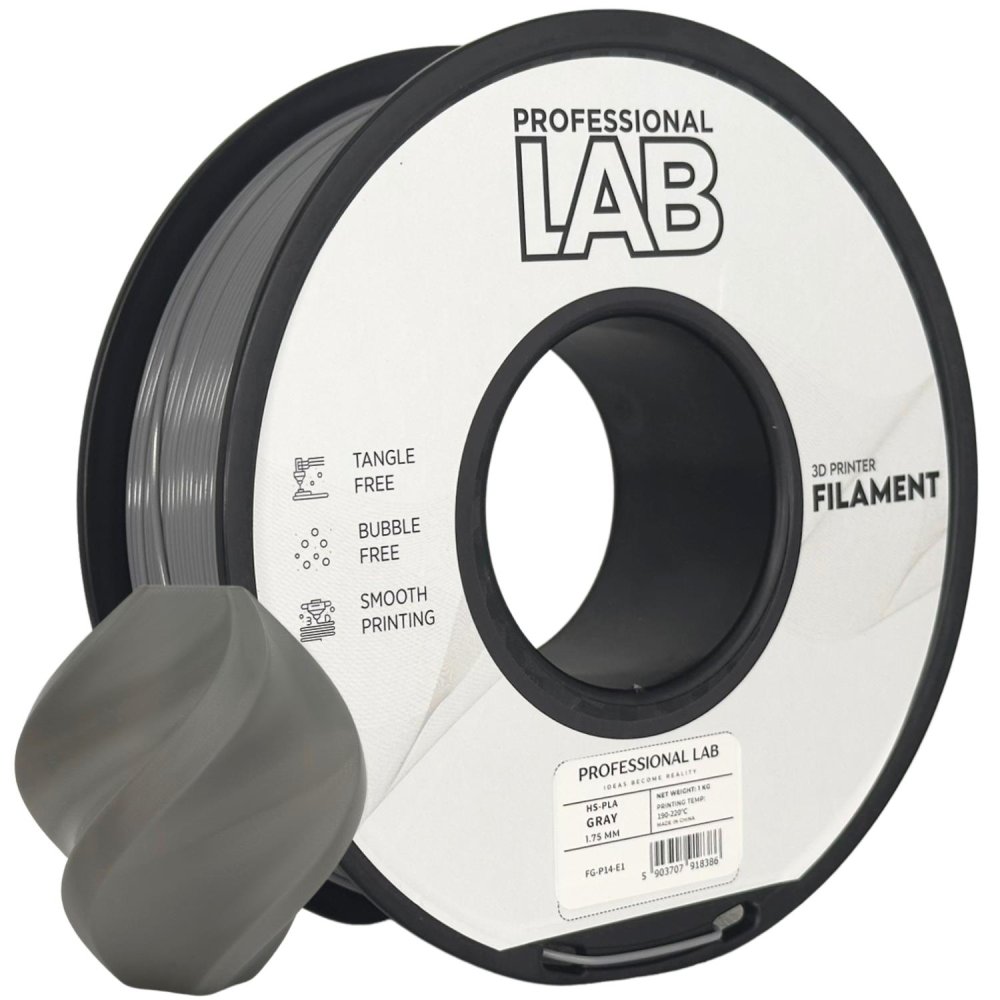 Professional Lab HS-PLA Filament - Grigio (Gray) 1 kg / 1,75 mm