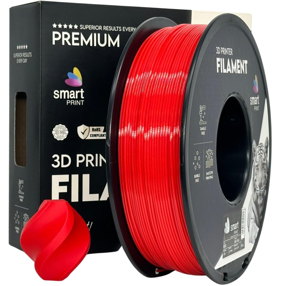 Smart Print HS-PLA Filament - Rosso (Red) 1 kg / 1,75 mm