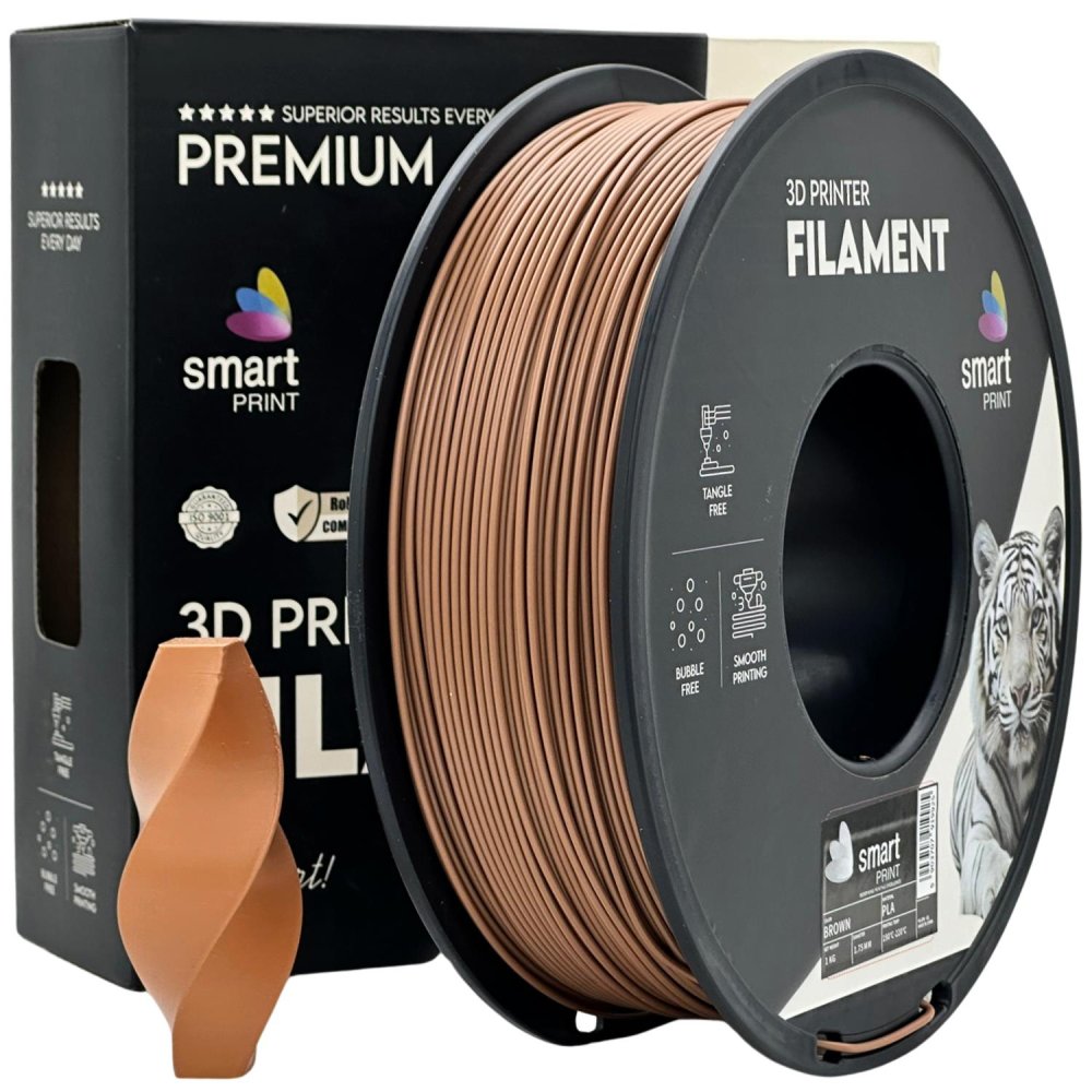 Smart Print PLA Filament - Marrón (Brown) 1 kg / 1,75 mm