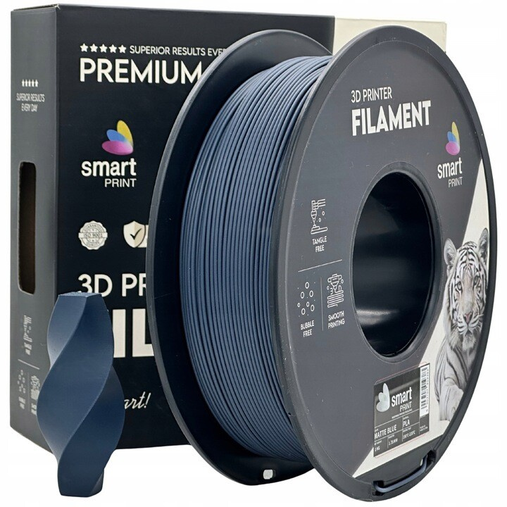 Smart Print PLA Filament - Azul mate (Matte blue) 1 kg / 1,75 mm