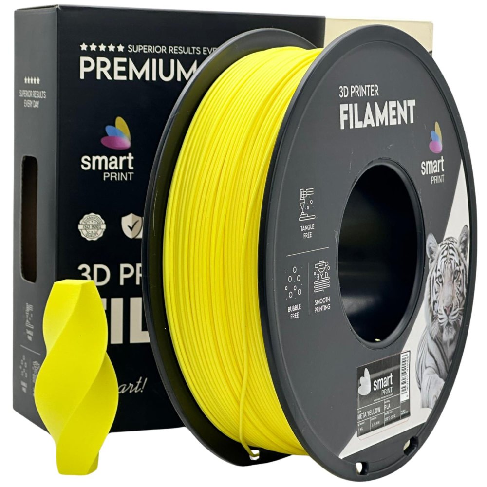 Smart Print PLA Filament - Amarillo metálico (Meta yellow) 1 kg / 1,75 mm