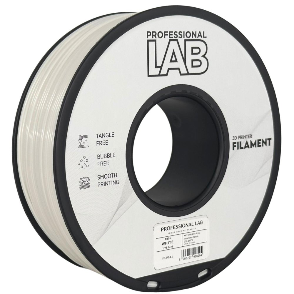 Professional Lab ABS+ Filament - Bianco (White) 1 kg / 1,75 mm