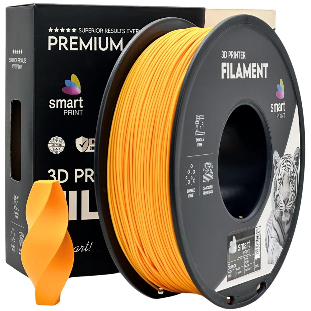 Smart Print PLA+ Filament - Naranja (Orange) 1 kg / 1,75 mm