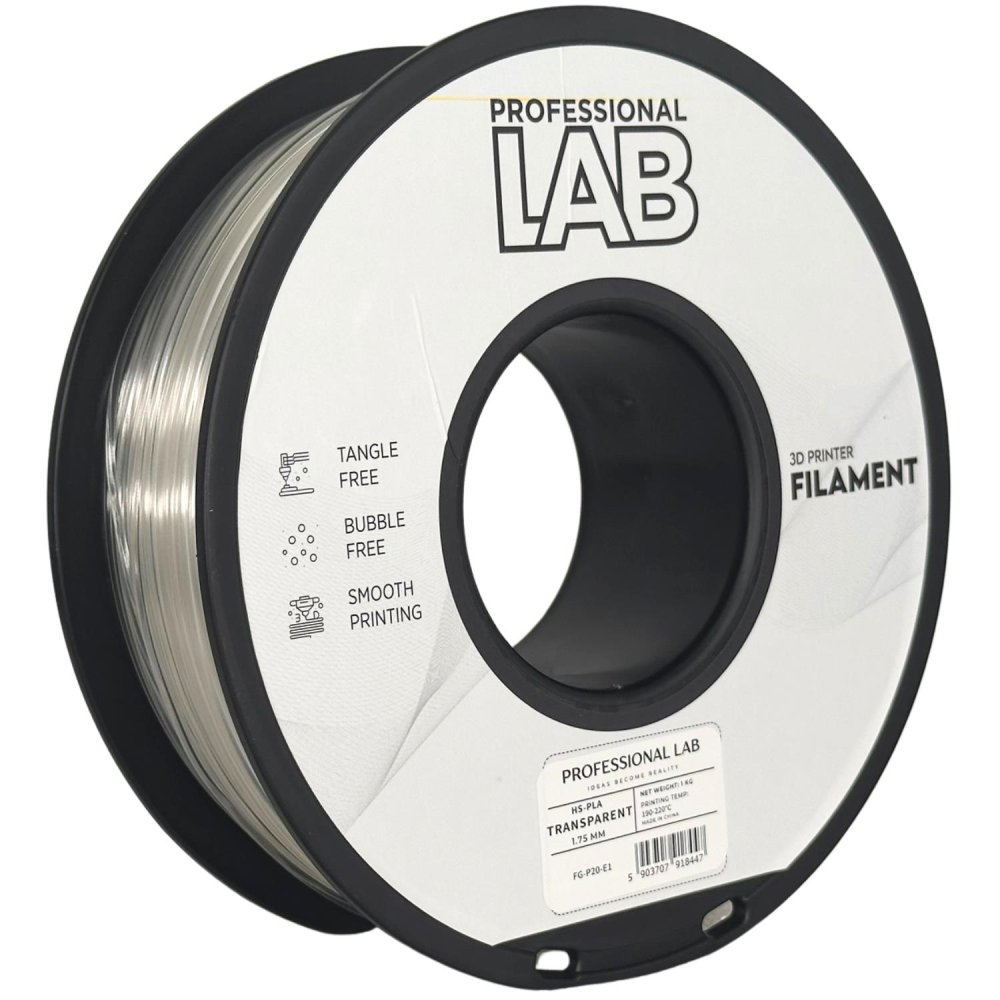 Professional Lab HS-PLA Filament - Trasparente 1 kg / 1,75 mm